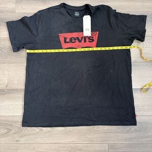 Levi's Black T-Shirt with Red Logo Box